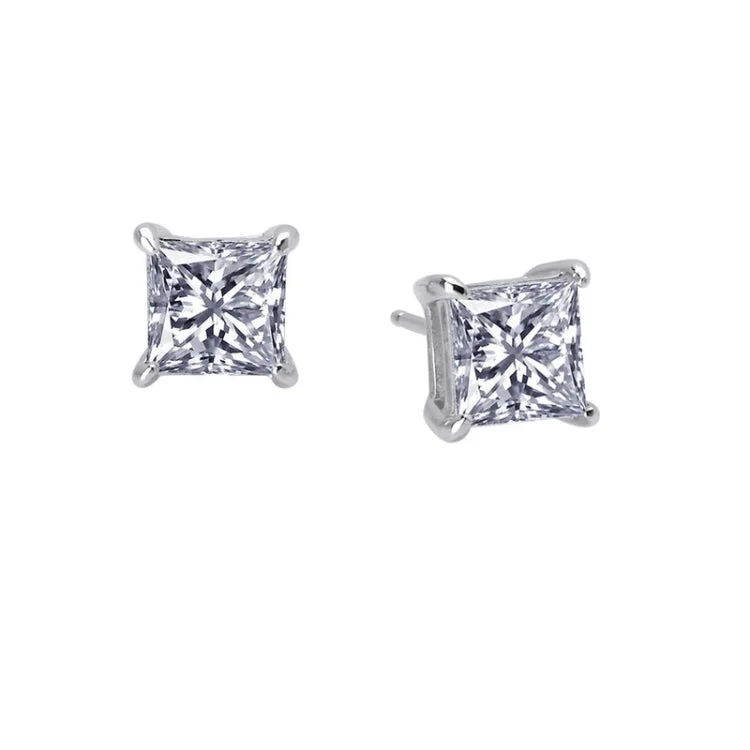 Women’s platinum earrings-2.5 CTW Solitaire Stud Earrings