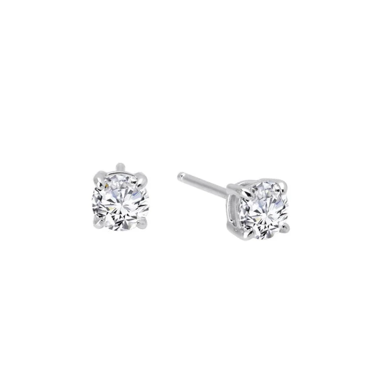 Women’s pearl drop earrings-1 CTW Solitaire Stud Earrings