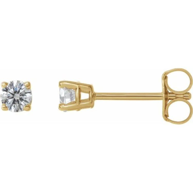 Women’s nature-themed earrings-14K Yellow 1/4 CTW Natural Diamond Stud Earrings