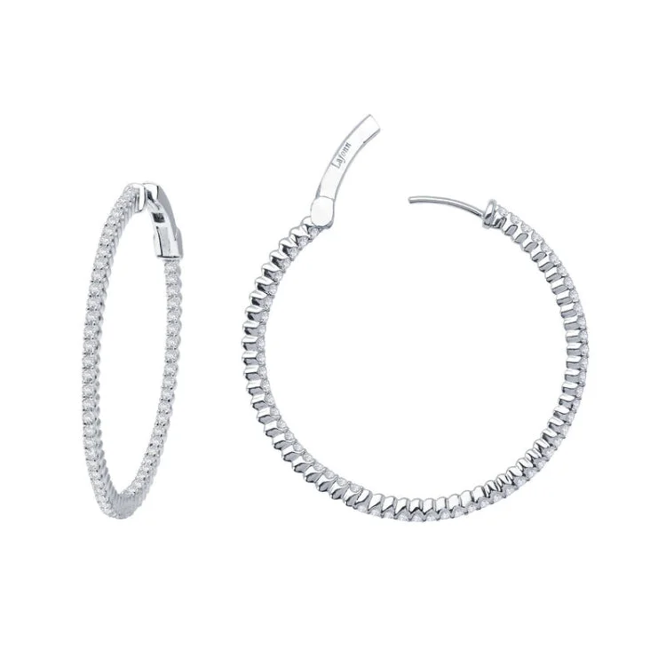 Women’s stud earrings-30 mm Hoop Earrings