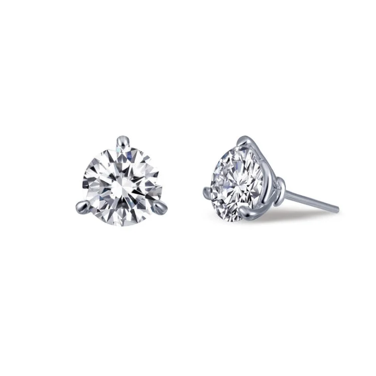 Women’s crystal drop earrings-4.0 CTW Solitaire Stud Earrings