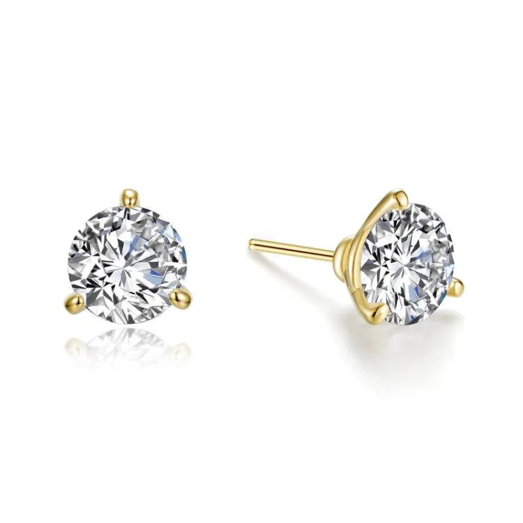 Women’s drop earrings-3 CTW Solitaire Stud Earrings