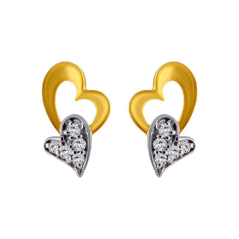 Women’s chic gold earrings-14KT (585) Yellow Gold Stud Earrings For Women