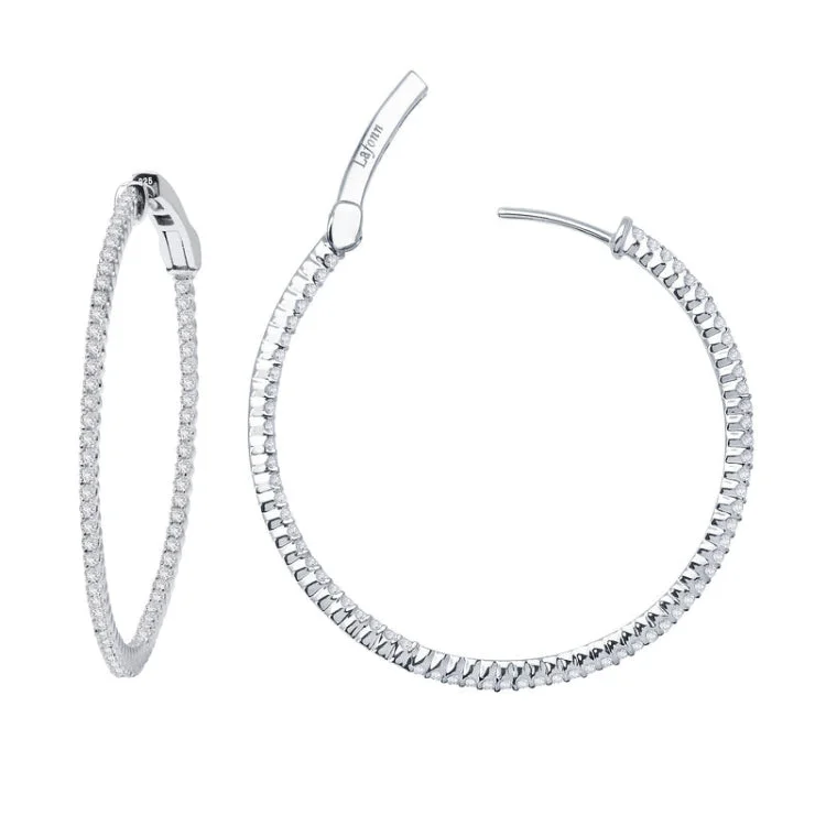 Women’s sapphire earrings-45 mm Hoop Earrings