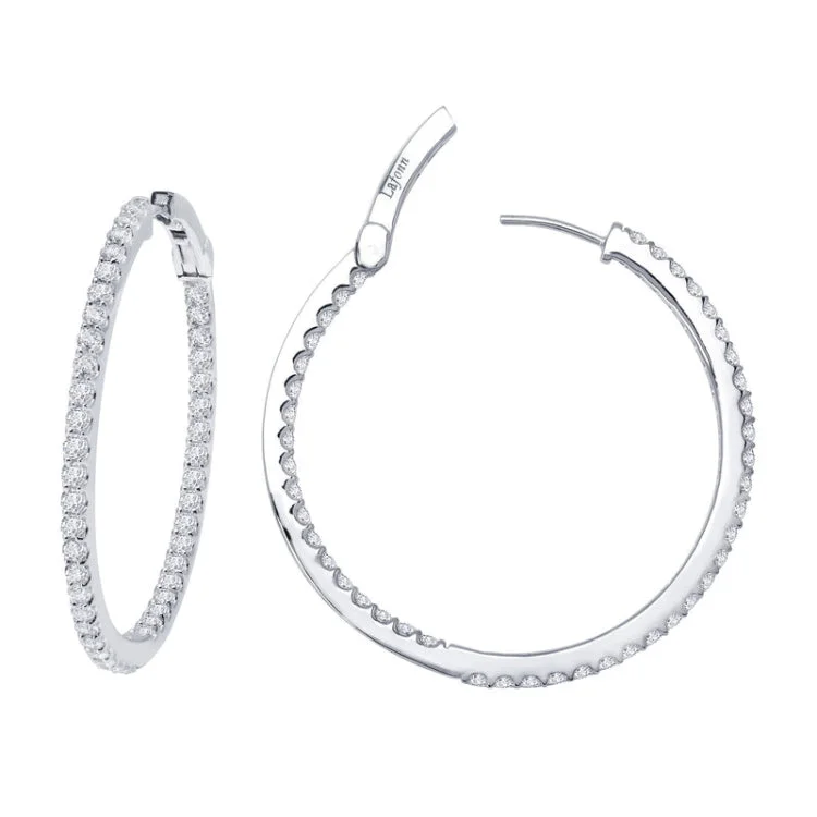 Women’s floral drop earrings-45 mm Hoop Earrings