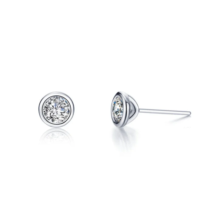 Women’s statement earrings-1.50 CTW Solitaire Stud Earrings