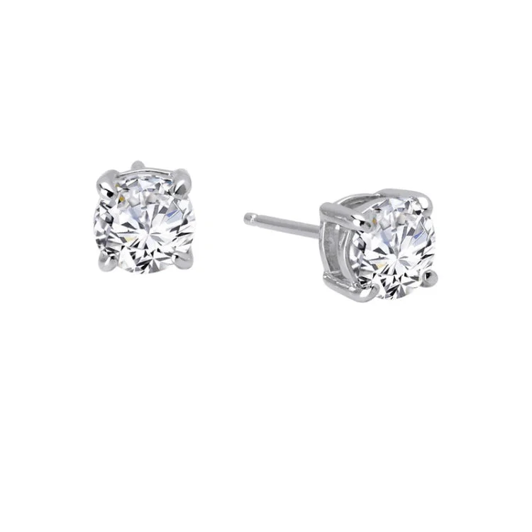 Women’s long dangling earrings-3.50 CTW Solitaire Stud Earrings