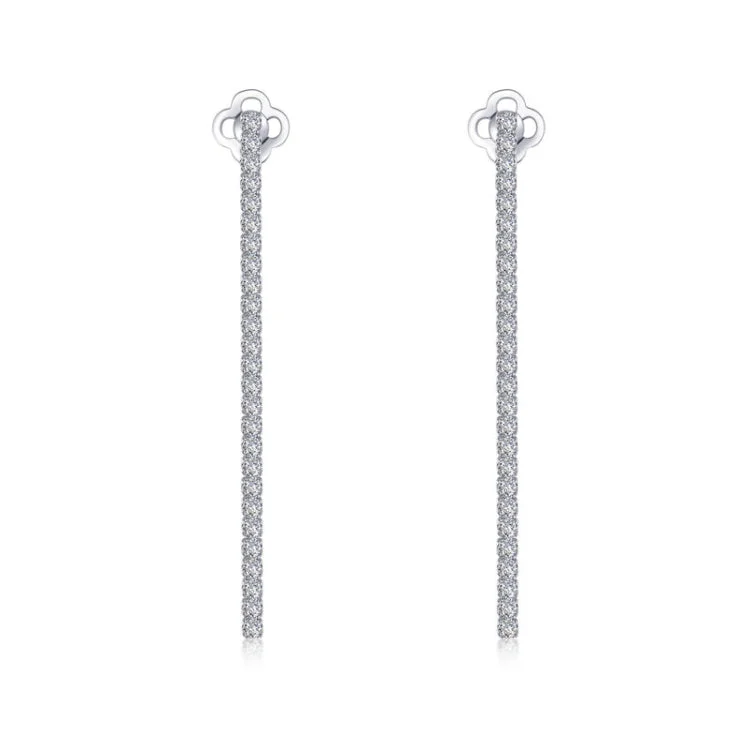 Women’s art deco earrings-Linear Drop Earrings