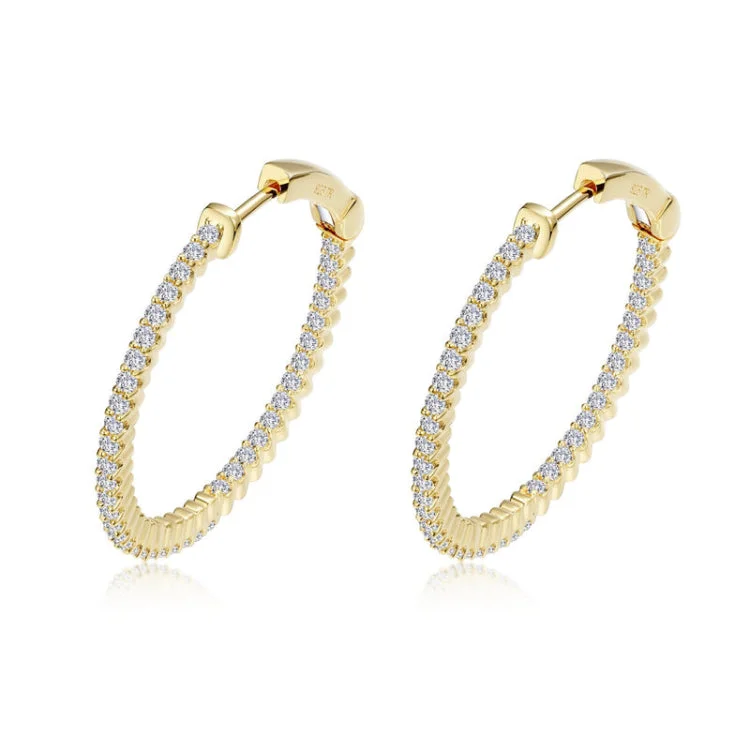 Women’s luxury gold earrings-20 mm Hoop Earrings