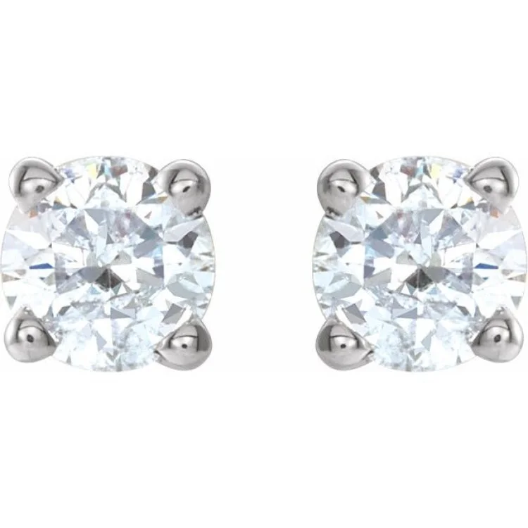 Women’s stylish earrings-14K White 1/4 CTW Natural Diamond Stud Earrings