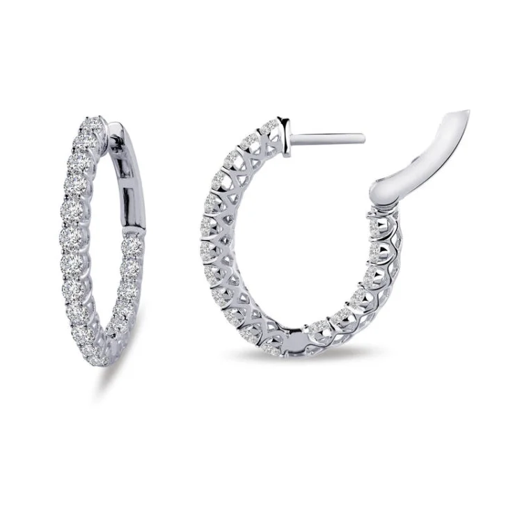 Women’s cute earrings-16 mm x 20 mm Oval Hoop Earrings