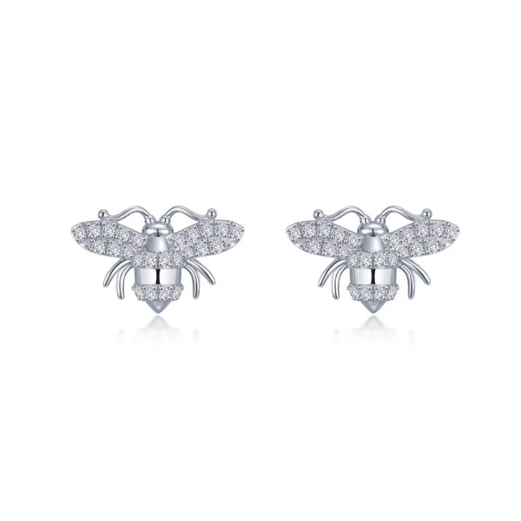 Women’s statement stud earrings-Busy Bee Stud Earrings