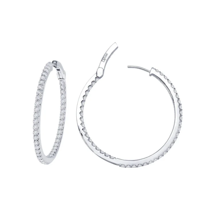 Women’s gold dangling earrings-30 mm Hoop Earrings