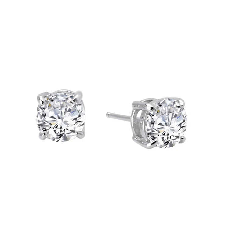 Women’s statement earrings-5.5 CTW Solitaire Stud Earrings