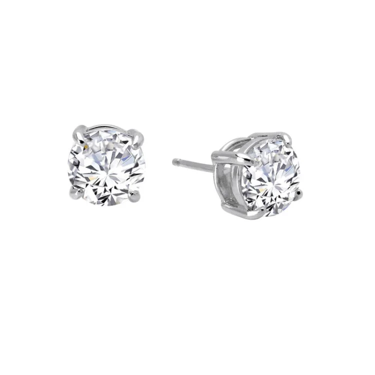 Women’s modern earrings-4 CTW Solitaire Stud Earrings