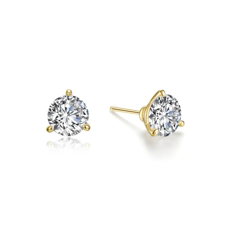 Women’s pearl drop earrings-1.5 CTW Solitaire Stud Earrings