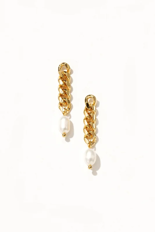 Women’s vintage earrings-Blair 14K Gold Pearl Drop Earrings