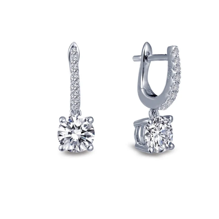 Women’s cute earrings-Solitaire Dangle Earrings