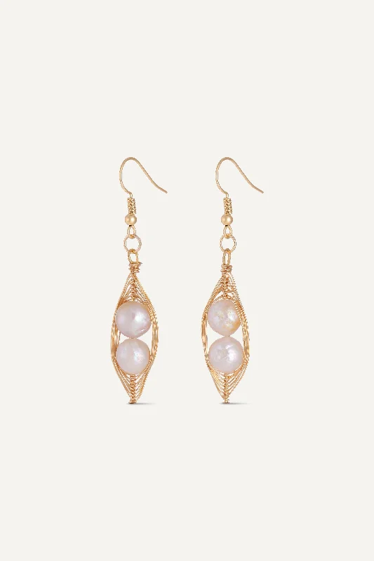 Women’s luxury earrings-Pearlescent Freshwater Pearl Earrings