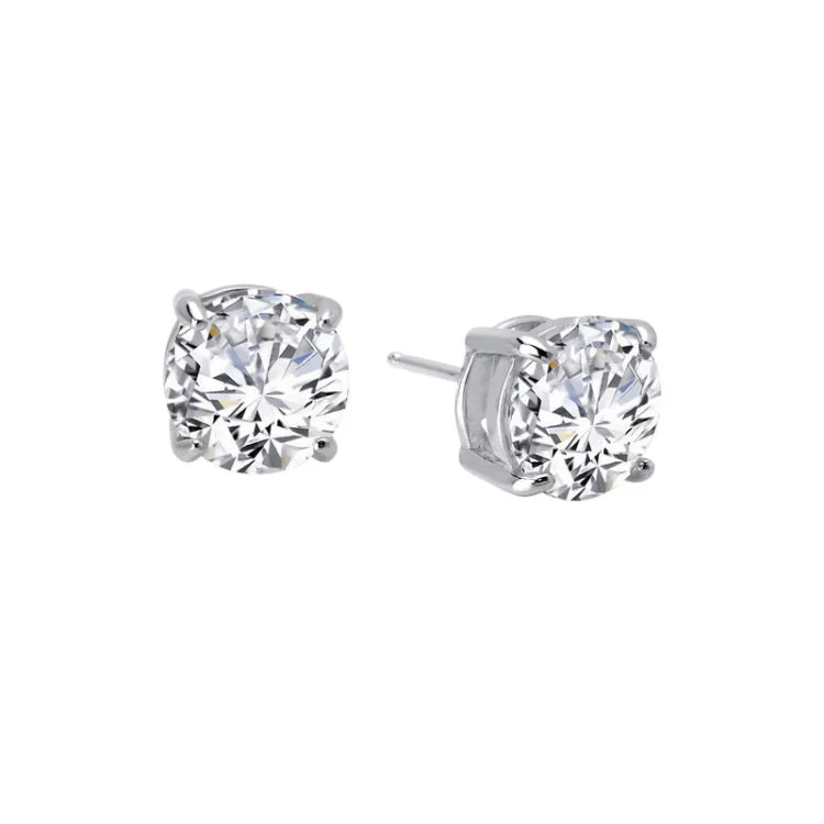 Women’s butterfly earrings-8 CTW Solitaire Stud Earrings