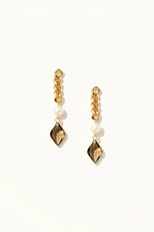 Women’s art deco earrings-Kiana Crystal Drop Earrings