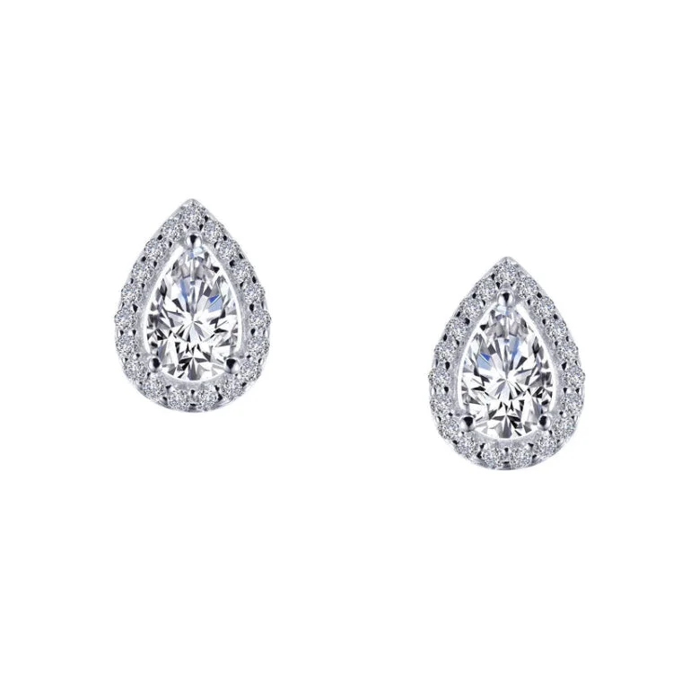 Women’s chandelier diamond earrings-1.16 CTW Halo Stud Earrings