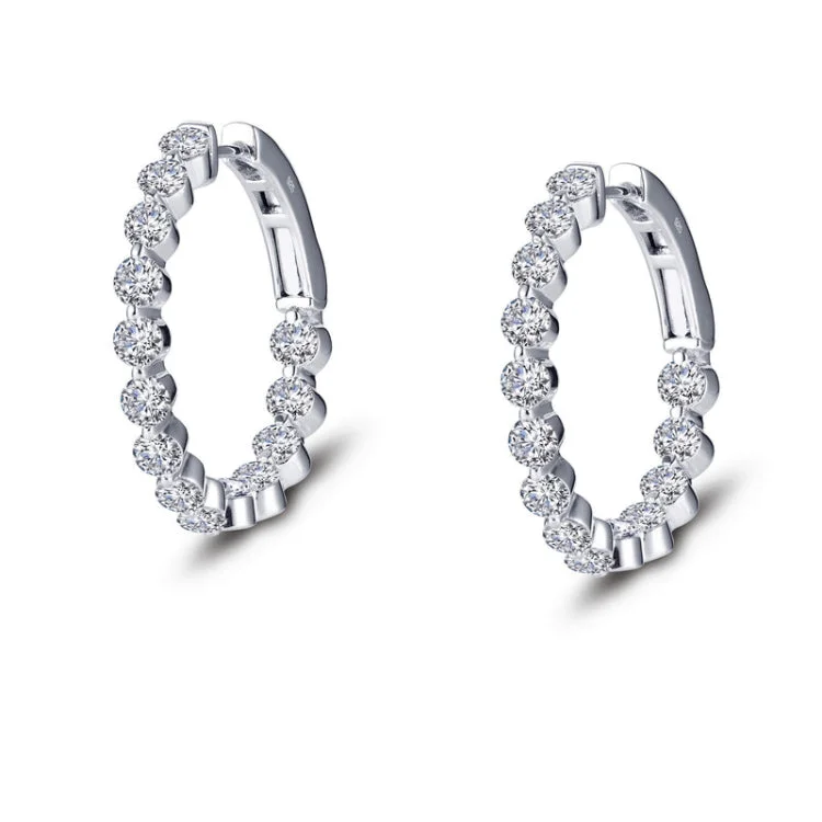 Women’s chandelier earrings-25 mm Hoop Earrings