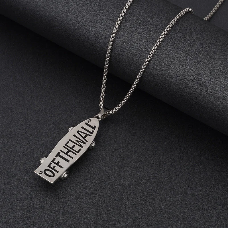 Offthewall Scooter Titanium Steel Necklace 70cm