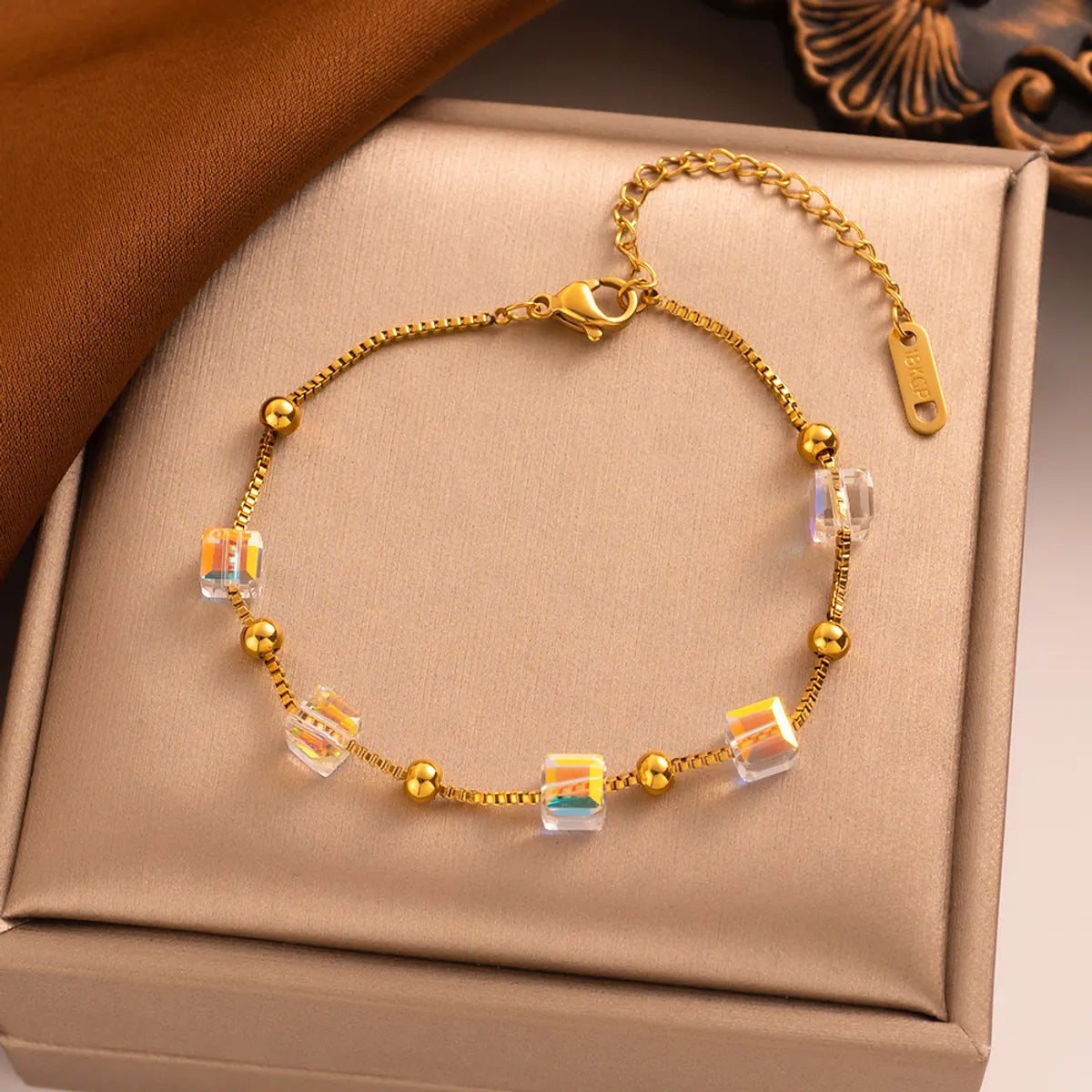 981 Square Crystal Bracelet