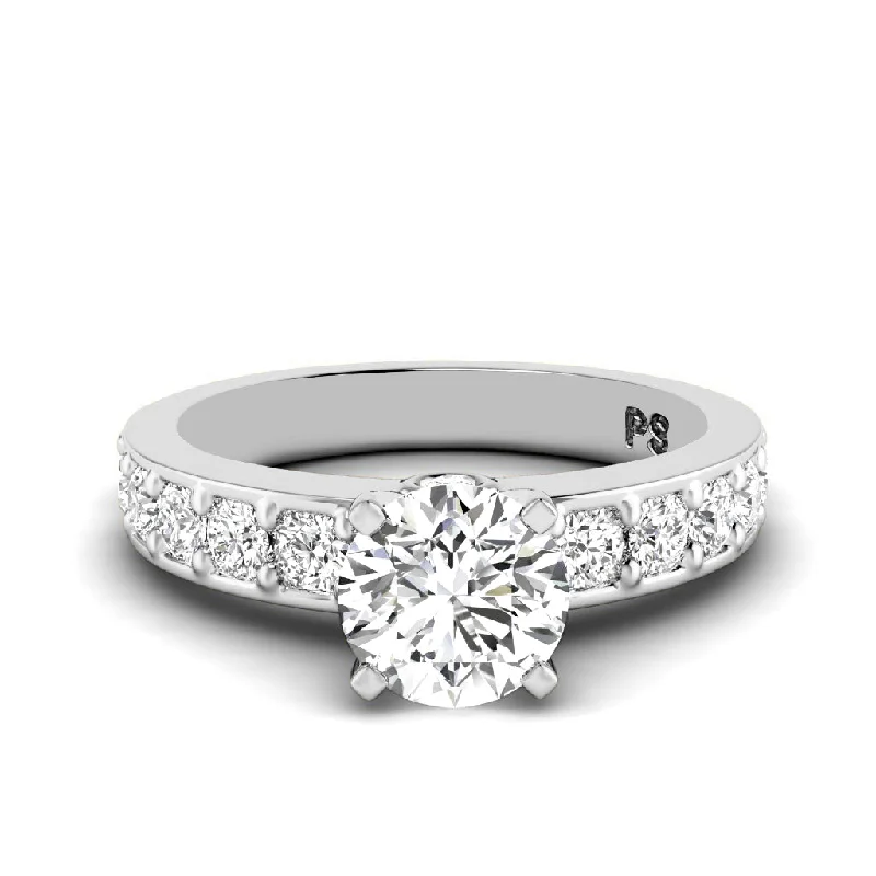 Women’s custom engagement rings-1.15-2.30 CT Round Cut Diamonds - Engagement Ring