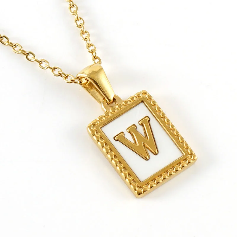 Gold W (Including Chain)