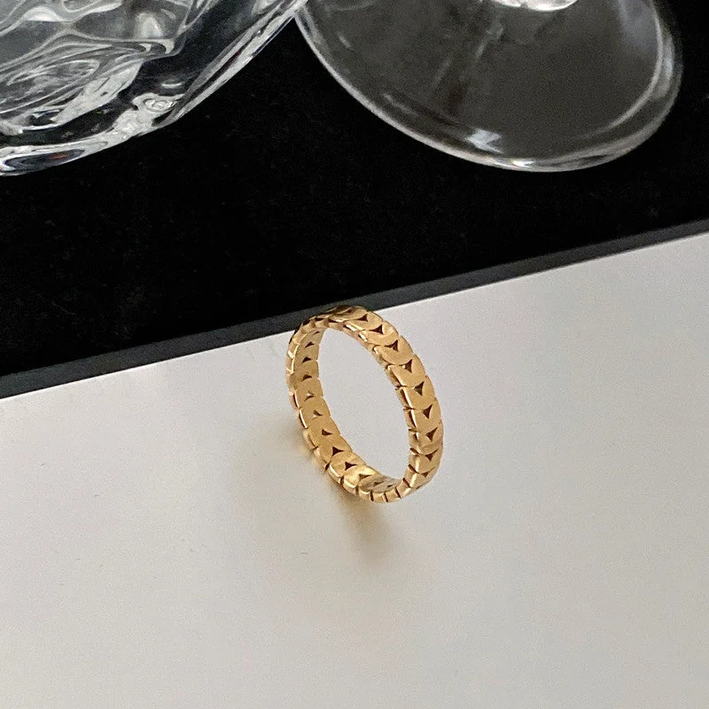 Wheat Ring Gold J09