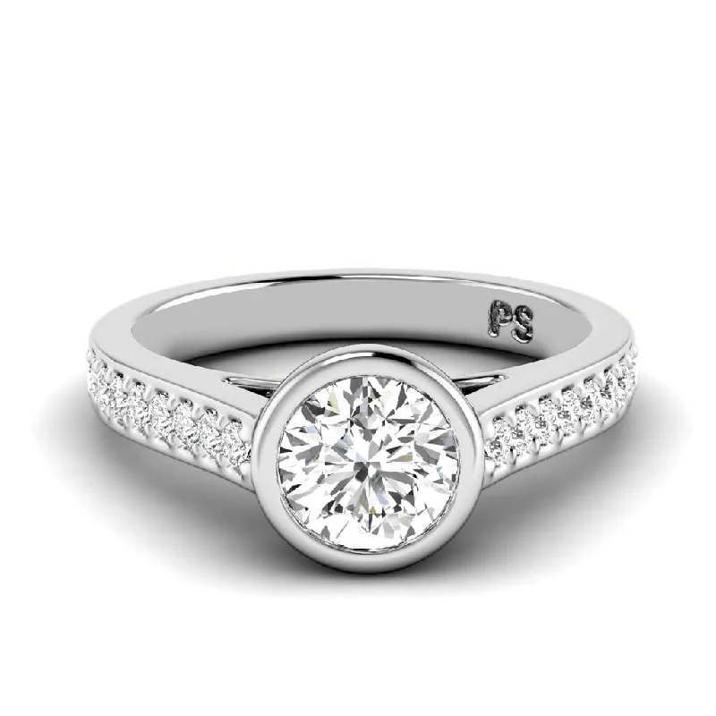 Women’s luxury engagement rings-0.70-3.20 CT Round Cut Lab Grown Diamonds - Engagement Ring