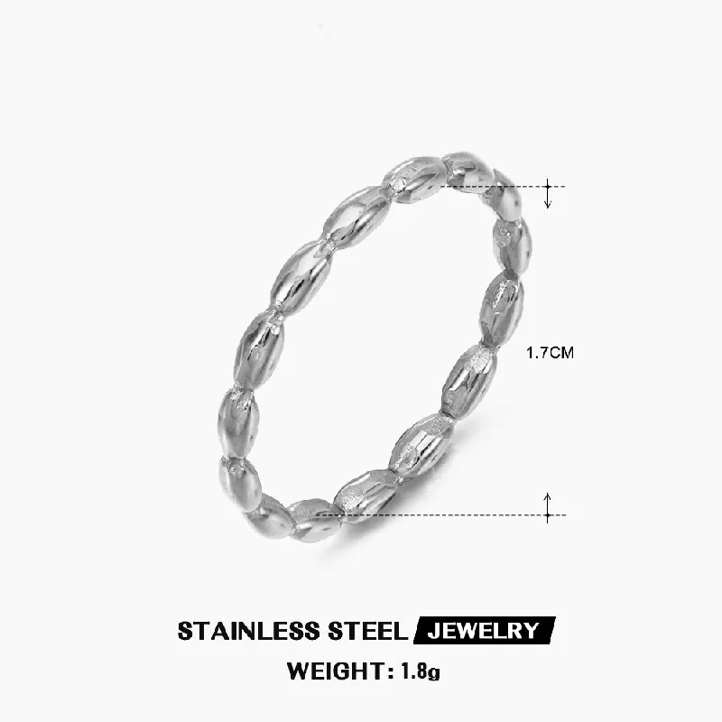 Steel Oval Ring-ZN053S