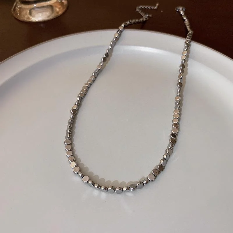 16# Necklace-Silver Circle