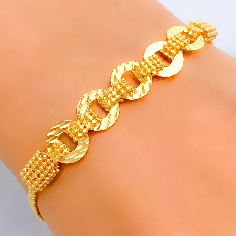 Women’s classic bangles-Luscious Elevated 22K Gold Bracelet