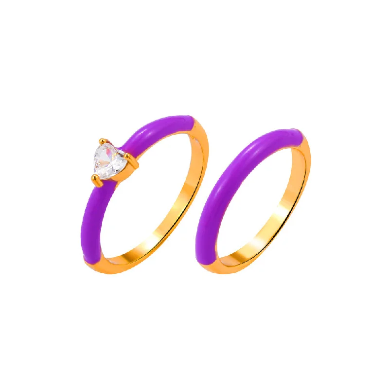 01kc Gold Purple (Two-Piece Set)