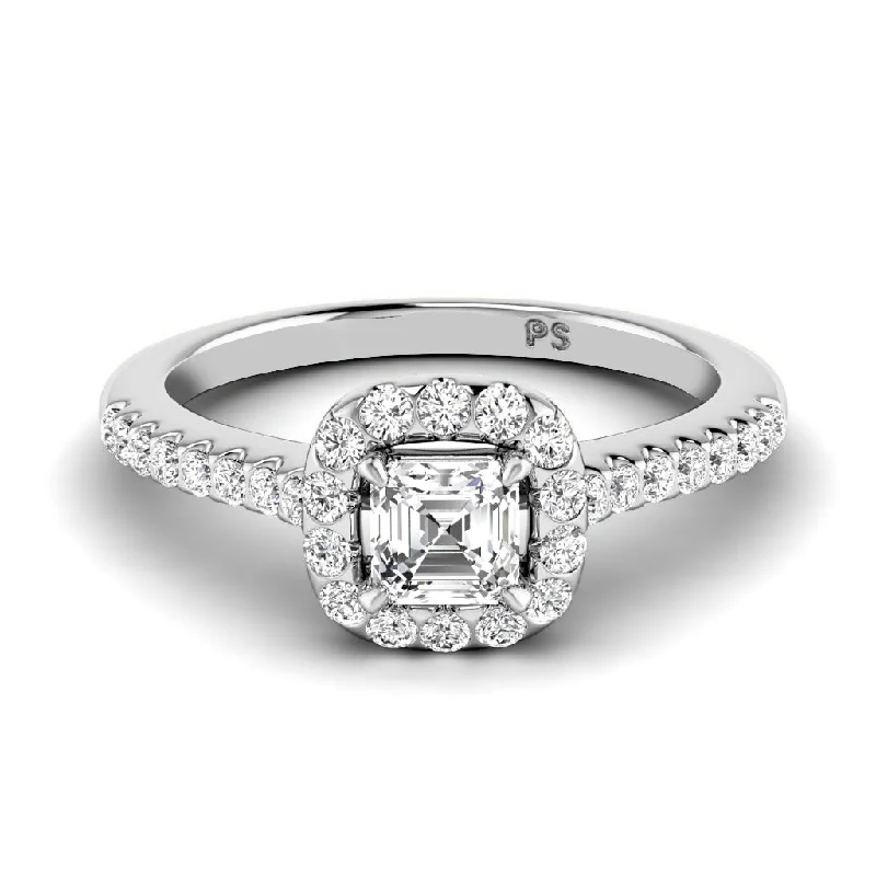 Women’s diamond engagement rings-0.85-3.35 CT Round & Ascher Cut Lab Grown Diamonds - Engagement Ring