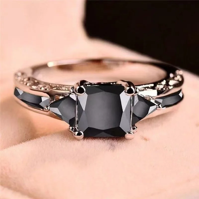 Women’s handmade rings-Women Ring Cubic Zirconia Band Ring Jewelry Accessory