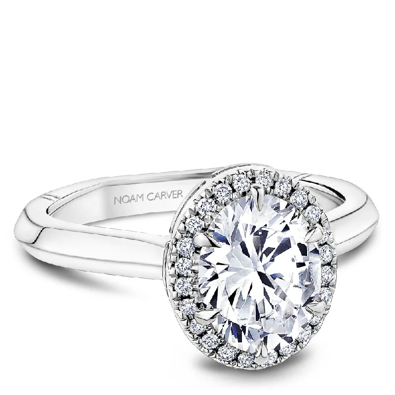 Women’s platinum engagement rings-Noam Carver Engagement Ring