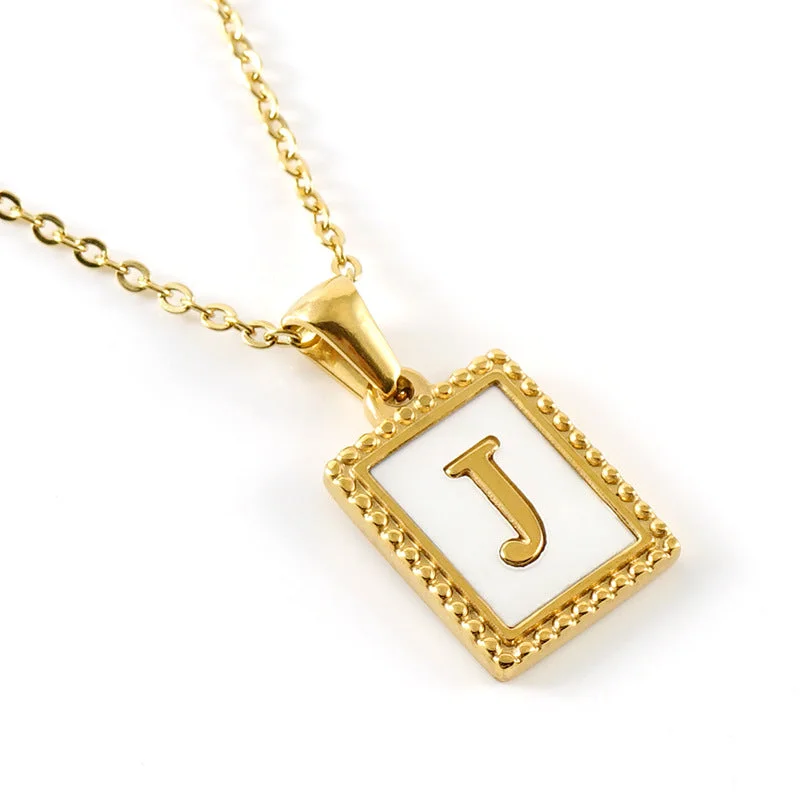 Gold J (Including Chain)