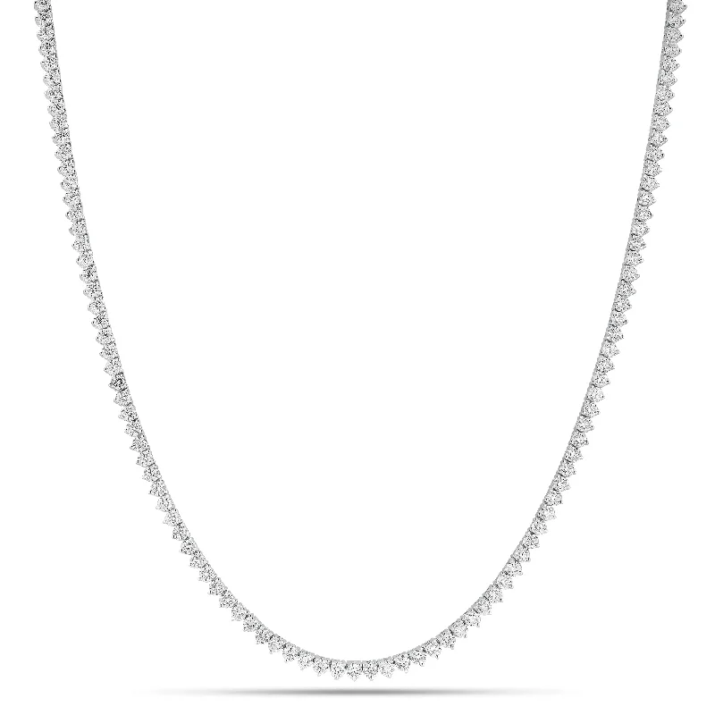 Women’s sparkling necklaces-19.94 ct Diamond Long Tennis Necklace