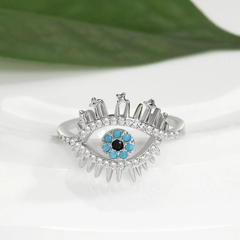 Platinum Eye Ring