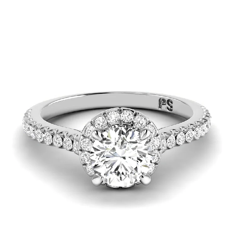 Women’s engagement rings with colored diamonds-0.85-3.35 CT Round Cut Lab Grown Diamonds - Engagement Ring