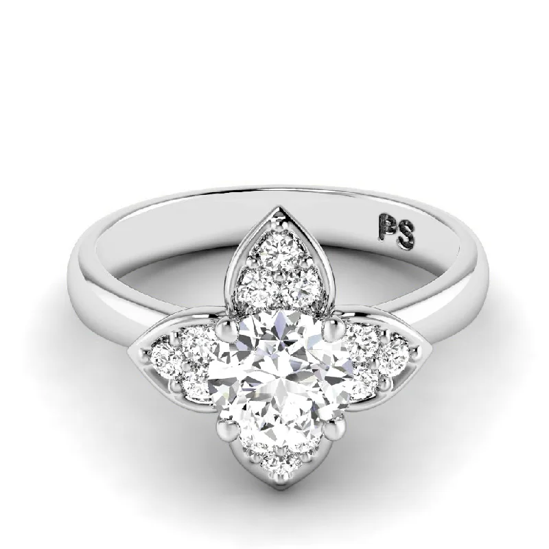 Women’s diamond engagement rings-0.70-3.20 CT Round Cut Lab Grown Diamonds - Engagement Ring