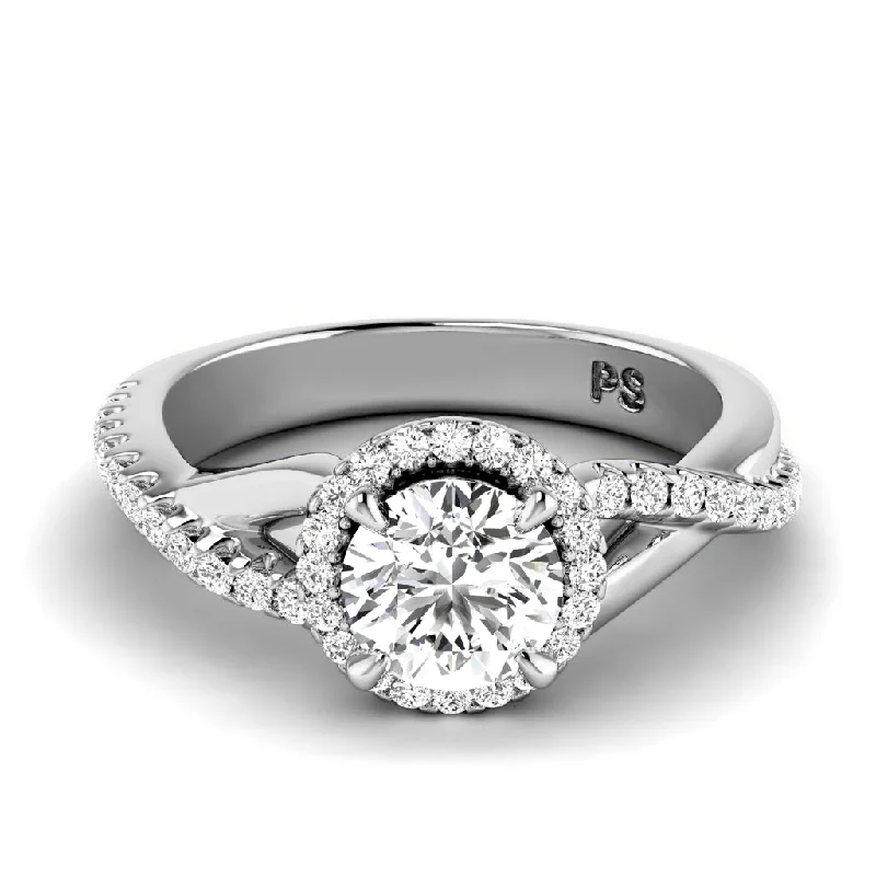 Women’s alternative engagement rings-0.75-3.25 CT Round Cut Lab Grown Diamonds - Engagement Ring