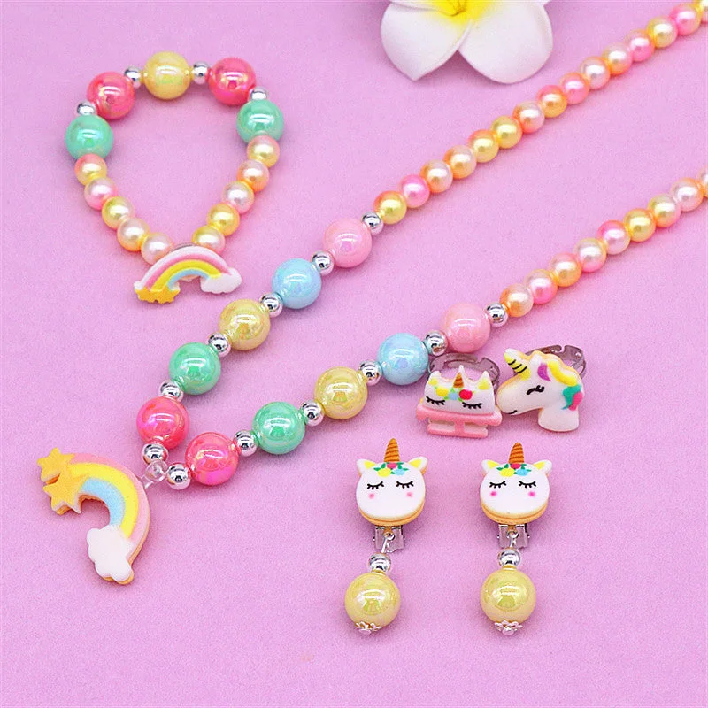 Rainbow Necklace 6-Piece OPP Bag