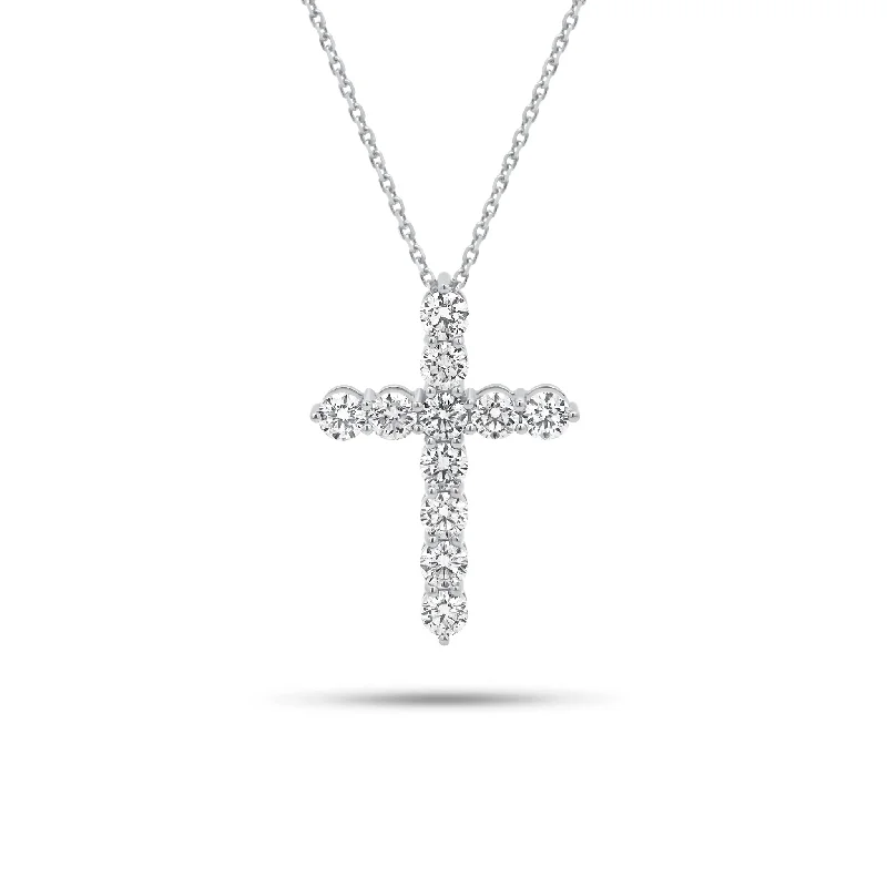 Women’s gold pendant necklaces-1.01 ct Diamond Cross Pendant