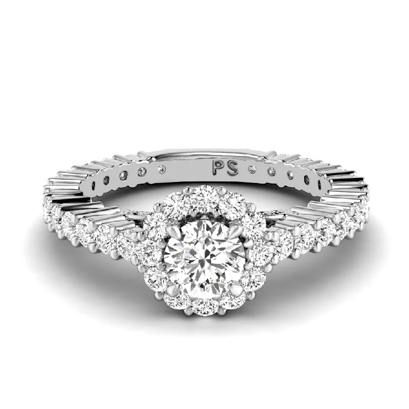 Women’s engagement rings with baguette diamonds-1.20-2.35 CT Round Cut Diamonds - Engagement Ring