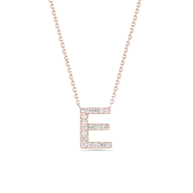 Women’s opal necklaces-Personalized Diamond Initial Necklace